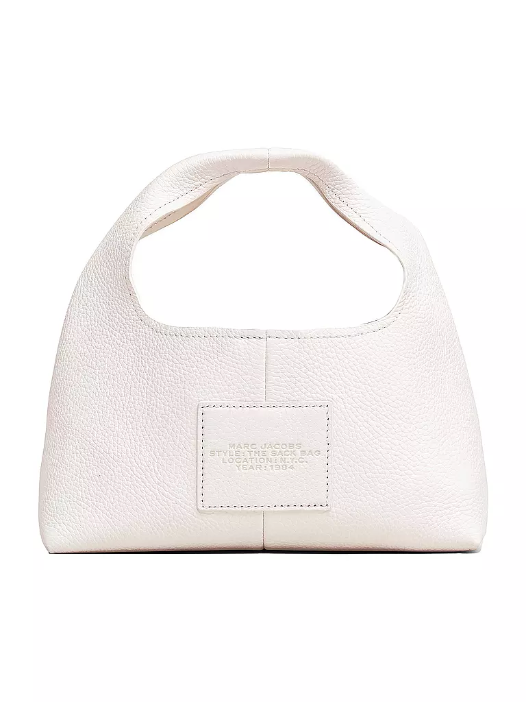 MARC JACOBS Ledertasche - Henkeltasche THE MINI SACK  weiss