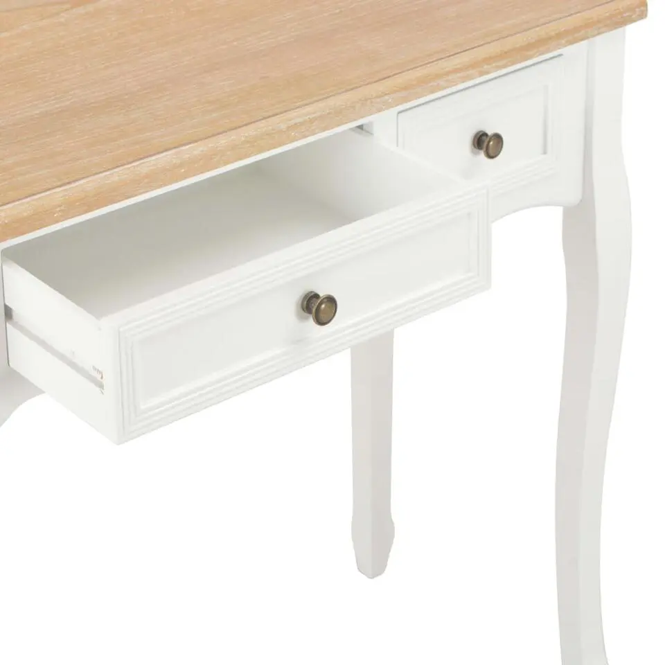 vidaXL - Kaptafel - Wit - Hout