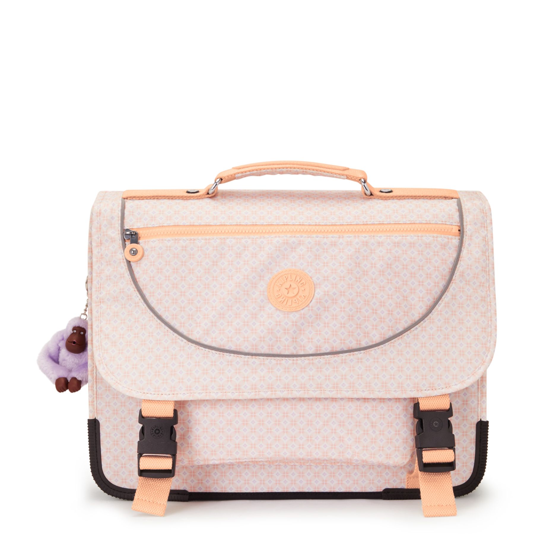 PREPPY Sac D’école Medium Avec Housse Contre La Pluie Fluo - Girly Tile Prt