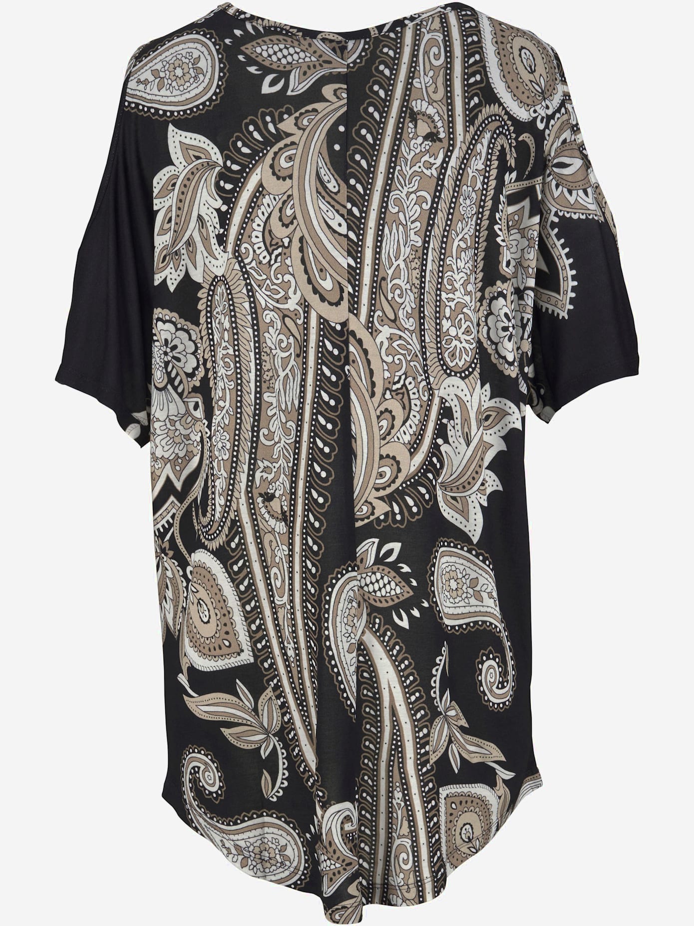 T-shirt long encolure ronde