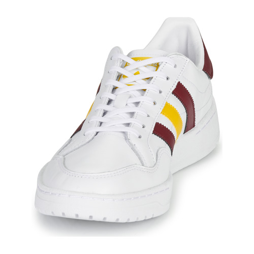 adidas Originals - TEAM COURT - Blanc / Bordeaux / Jaune
