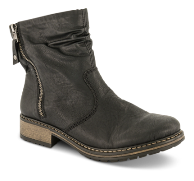 Rieker Kort damestøvle Sort Z6841-01