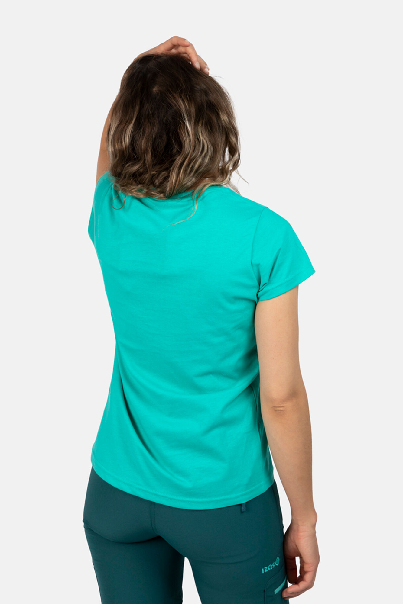 Camiseta Bailo de algodão de manga curta - turquesa