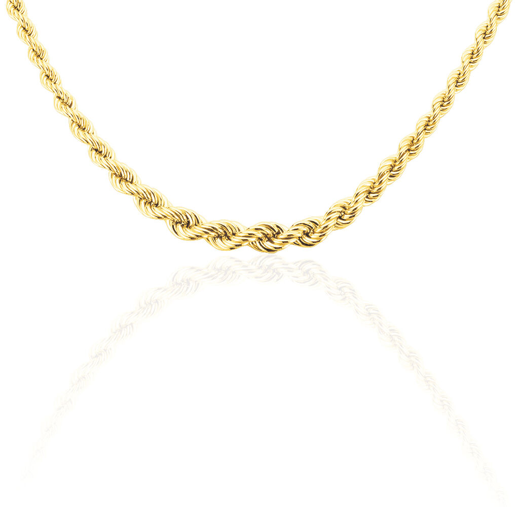 Collier Jerry Danilo Maille Corde Or Jaune