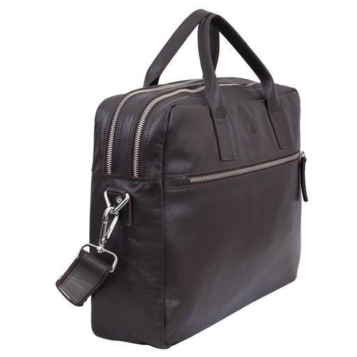 Adax Axel Computertaske, Dark Brown