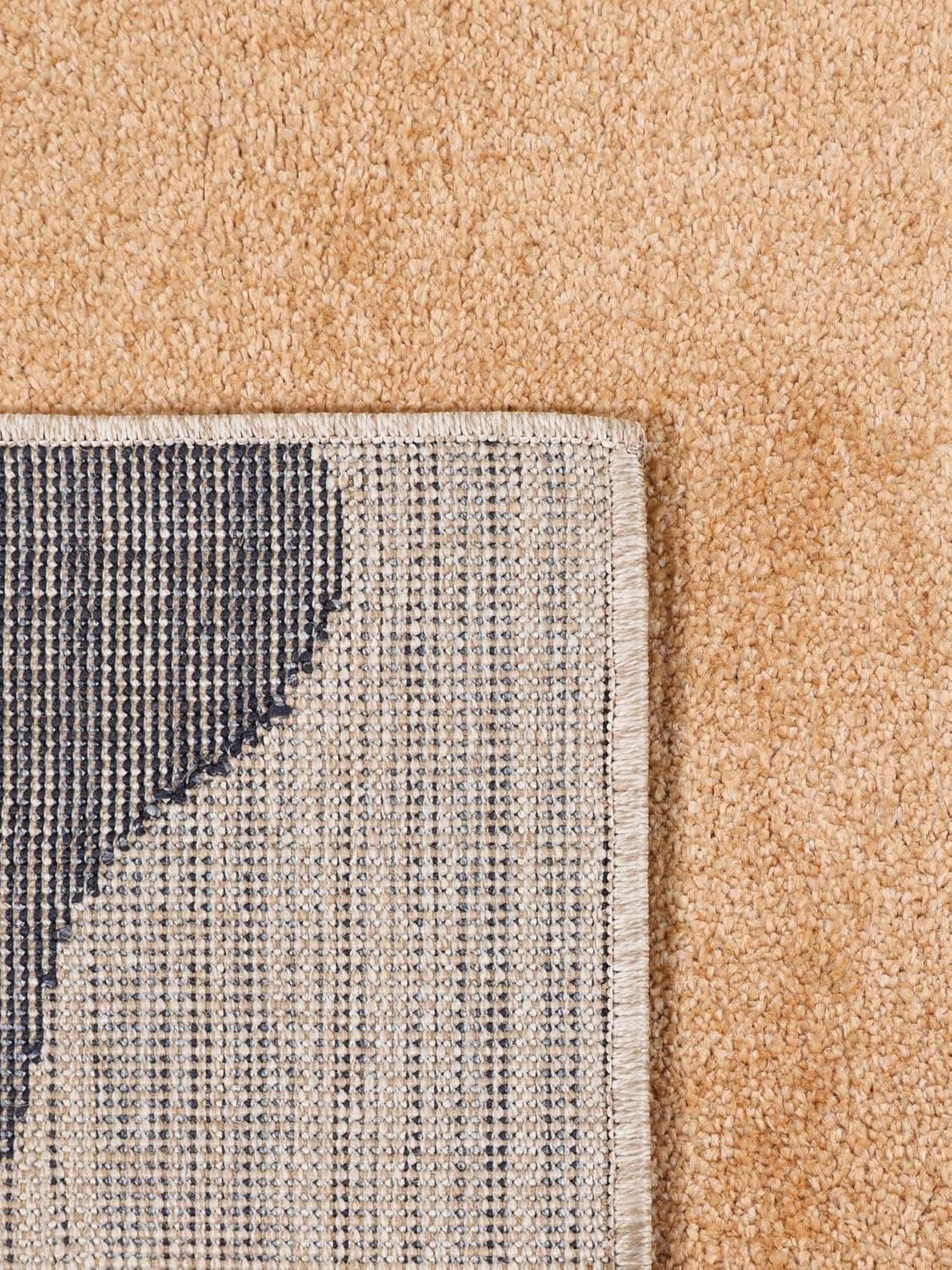 RugVista Big Sur, Teppich, Moderne Teppiche, 230 x 160 cm, Rechteckig, Niedriger Stapel, Wohnzimmer, Schlafzimmer, Nur chemische Reinigung, Oeko_tex_100, Gelb/Cremeweiß Beige