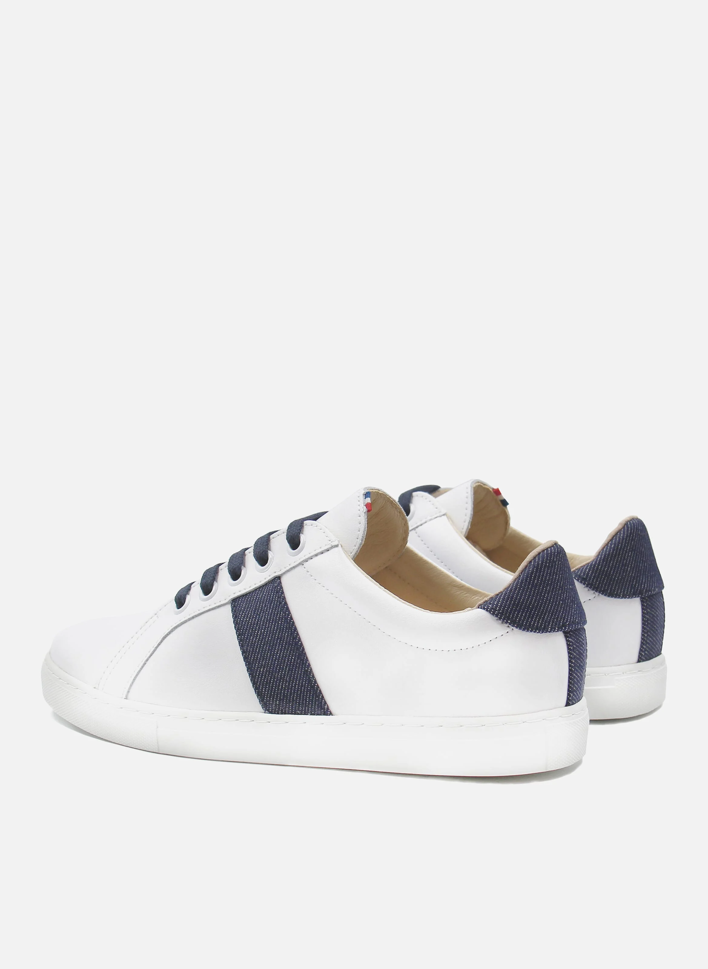 Baskets mif cuir | Blanc