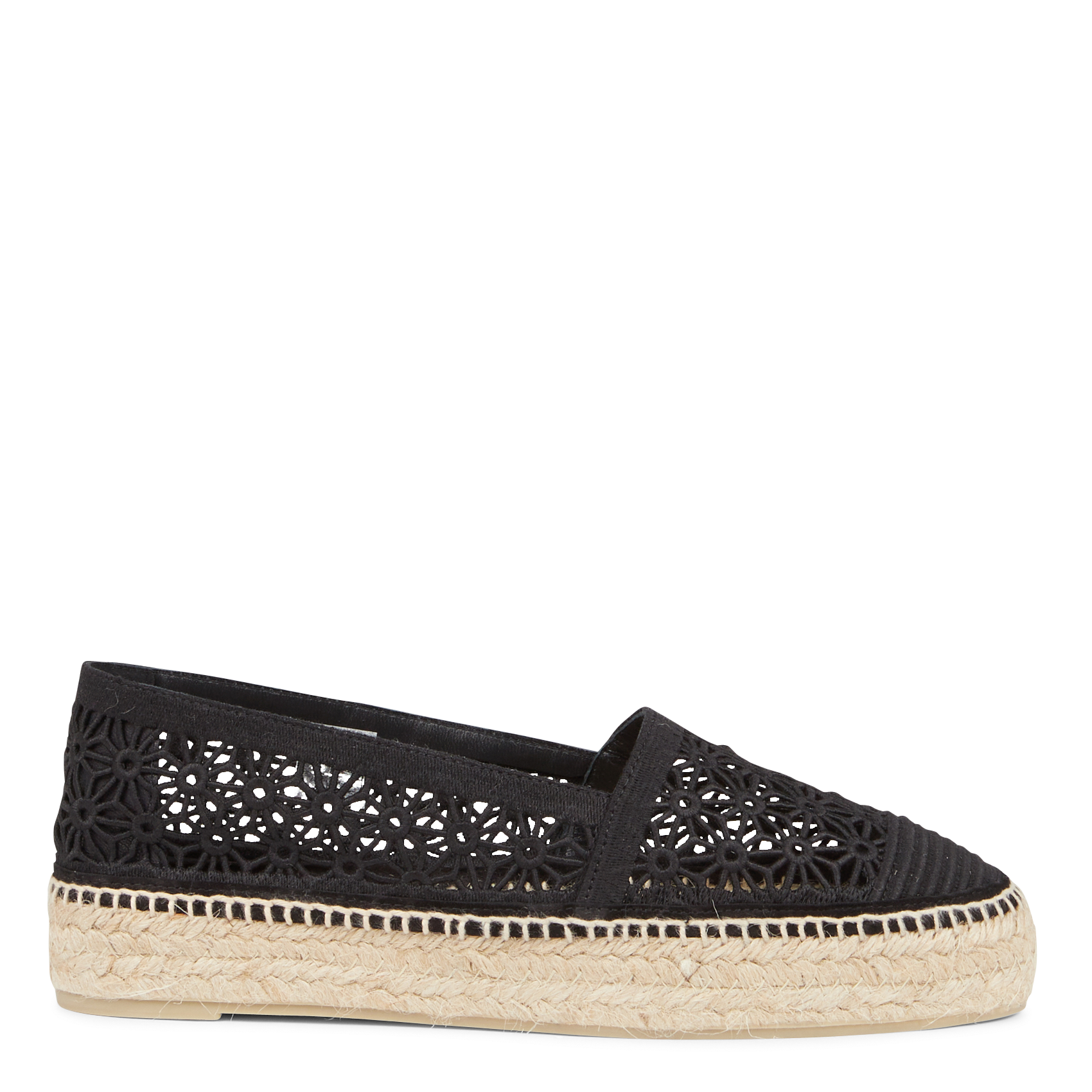 KERY - Espadrilles en crochet | Noir