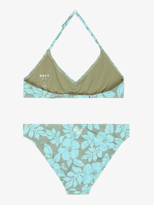 Roxy Spirit Set Ensemble bikini triangle deux pièces Vert Filles 6-16 ans