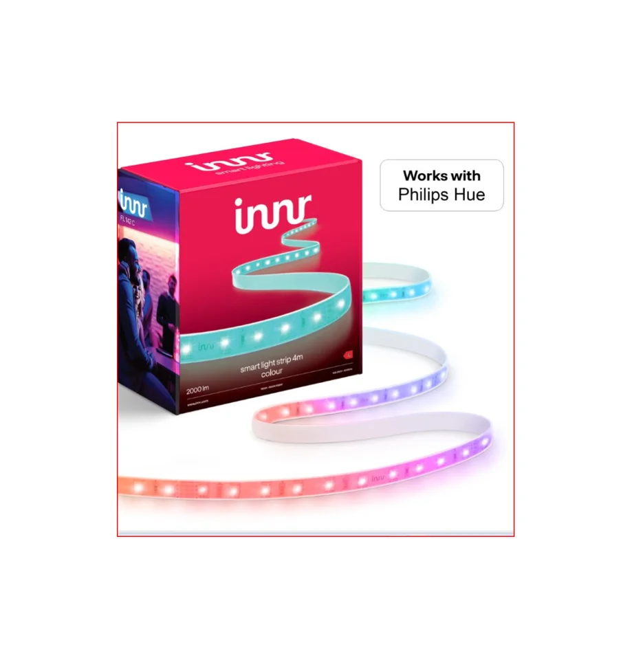 Innr - 2 x Smart Flex light strip 4m RGBW Zigbee - Bundle