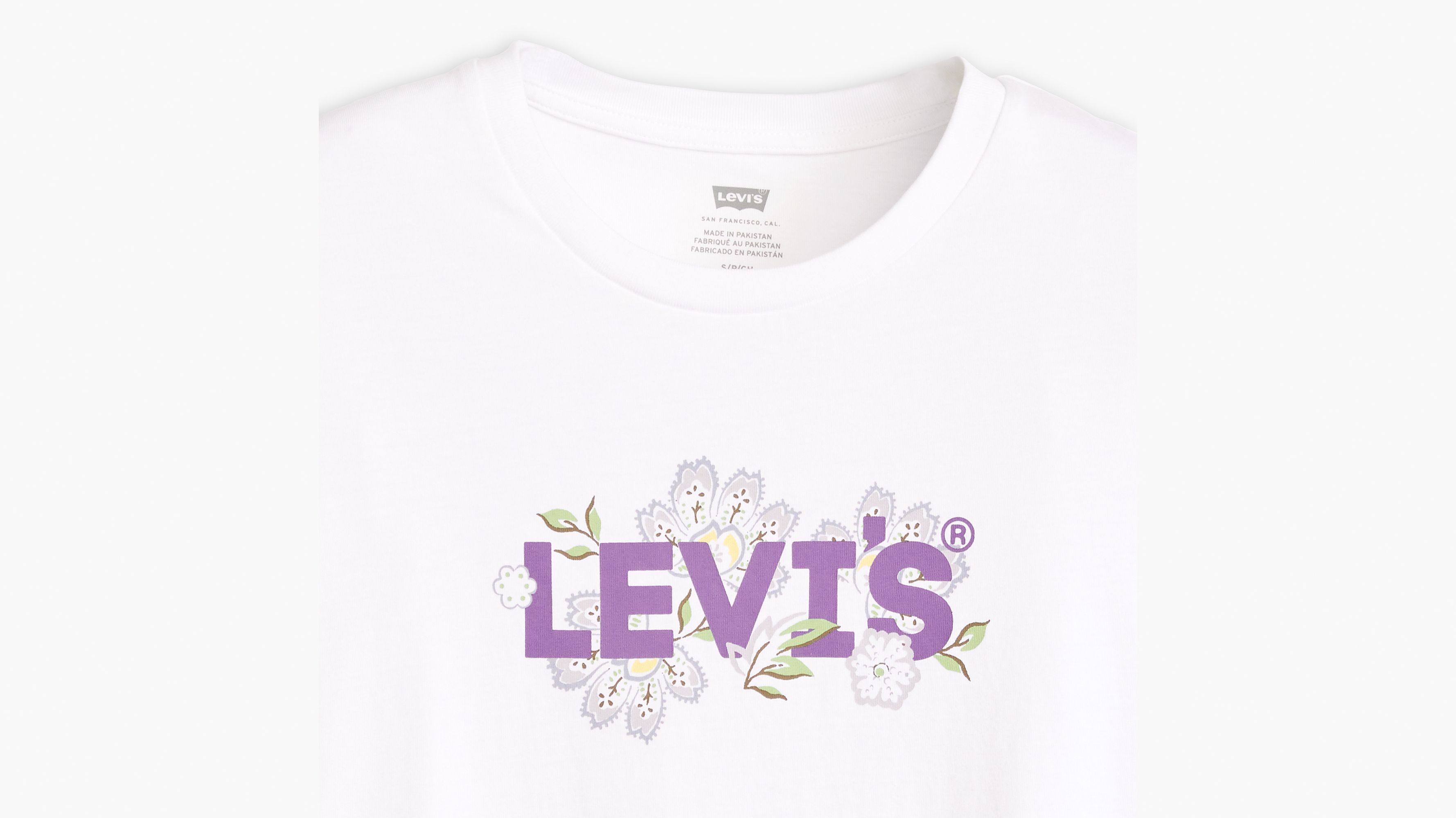 T-shirt Perfect - Janeesah Floral Hl Bright White - Blanc
