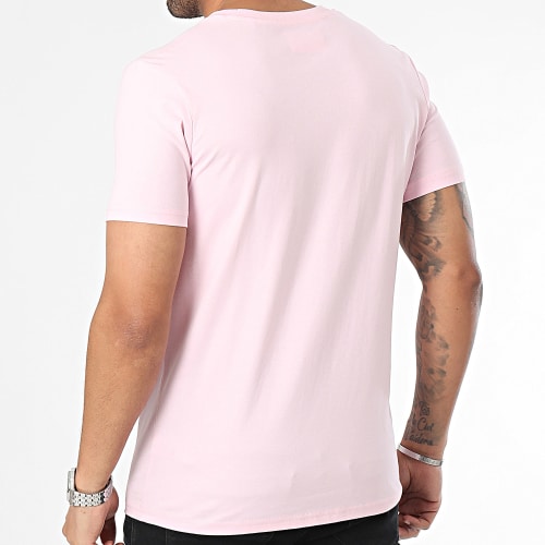 Tee Shirt Big Front Logo Rose Noir