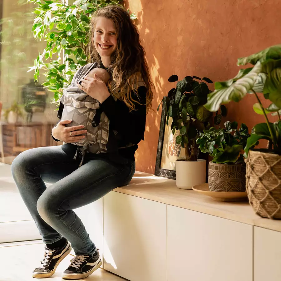 Hoppediz Babytrage Primeo Amsterdam stone
