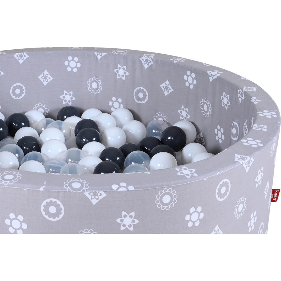 knorr toys® Bällebad soft - Royal grey - 300 balls greywhitetransparent grau