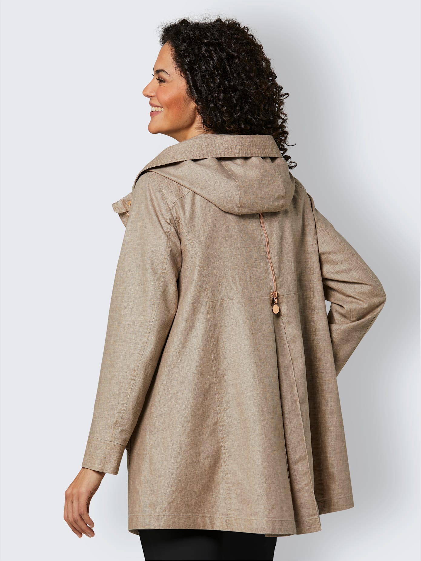 Veste en lin et viscose mélange de qualité
