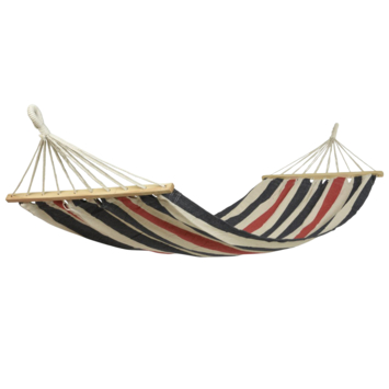 Hangmat polyester/katoen gestreept