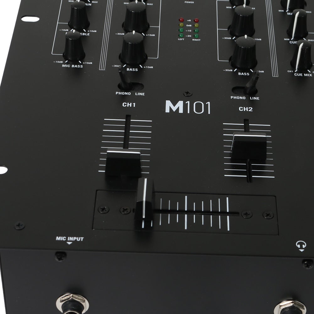 Numark M101 Total Black 2-kanaals scratch mixer