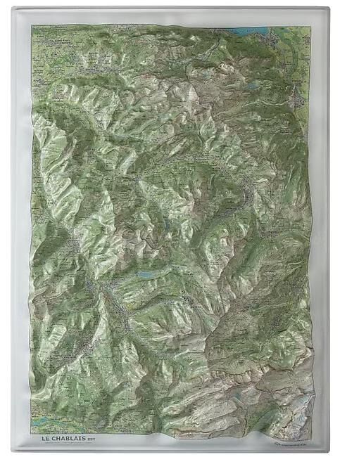 CARTE RELIEF CHABLAIS EST