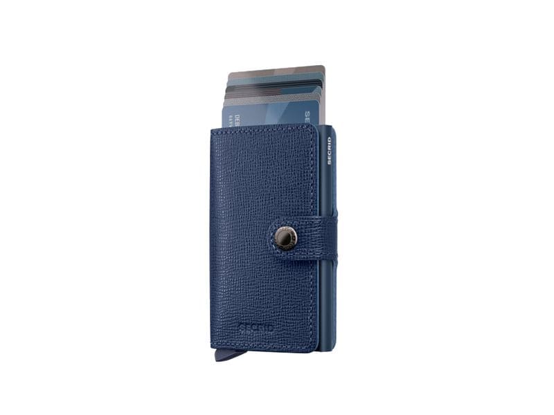 SECRID Portemonnaie Miniwallet Crisple Navy Noten- und Karten-Portemonnaie mit RFID-Schutz