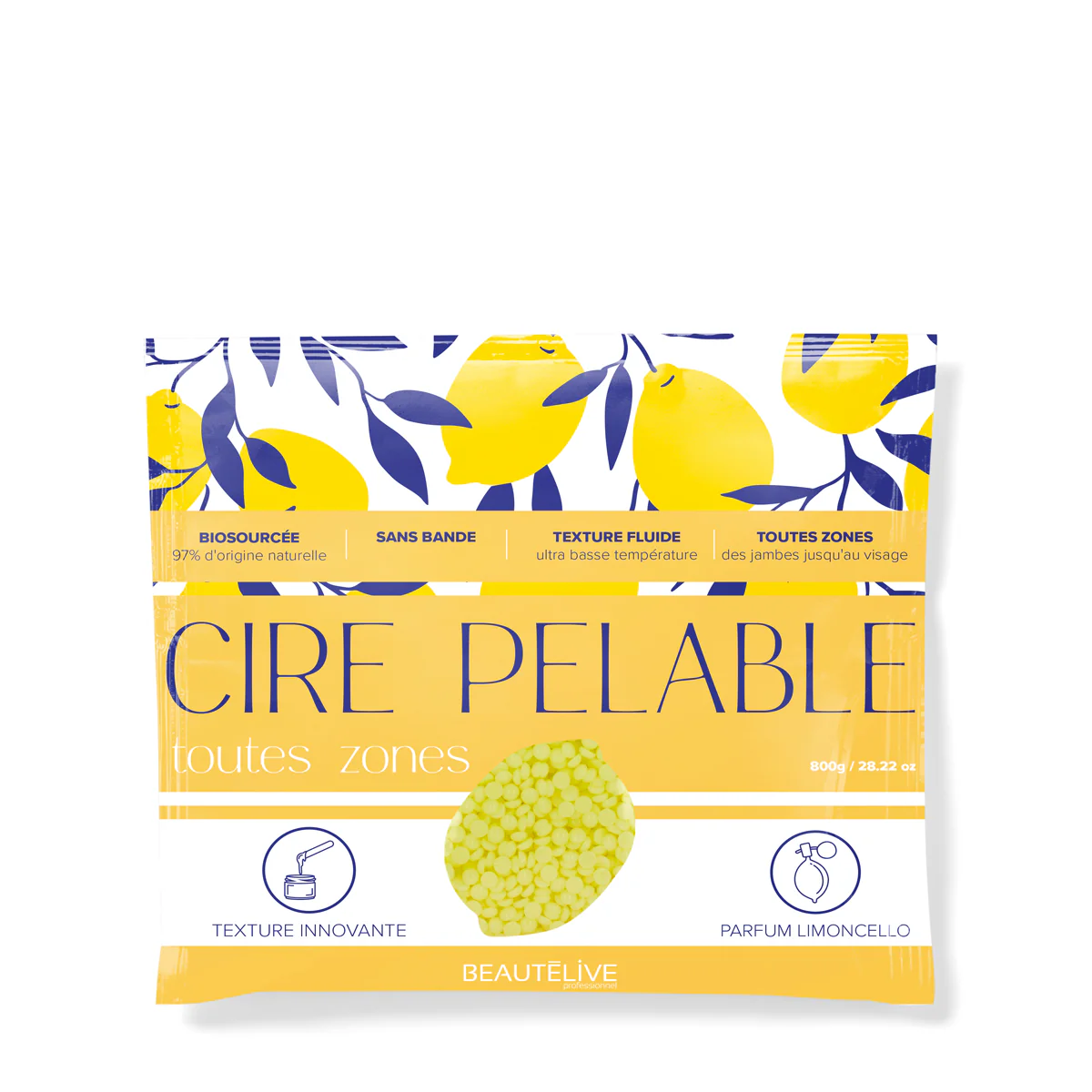 Cire Epilation Pelable Toutes zones LIMONCELLO 800ml