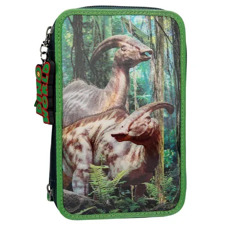 Depesche Dino World Federtasche 3D, 3-Fach,