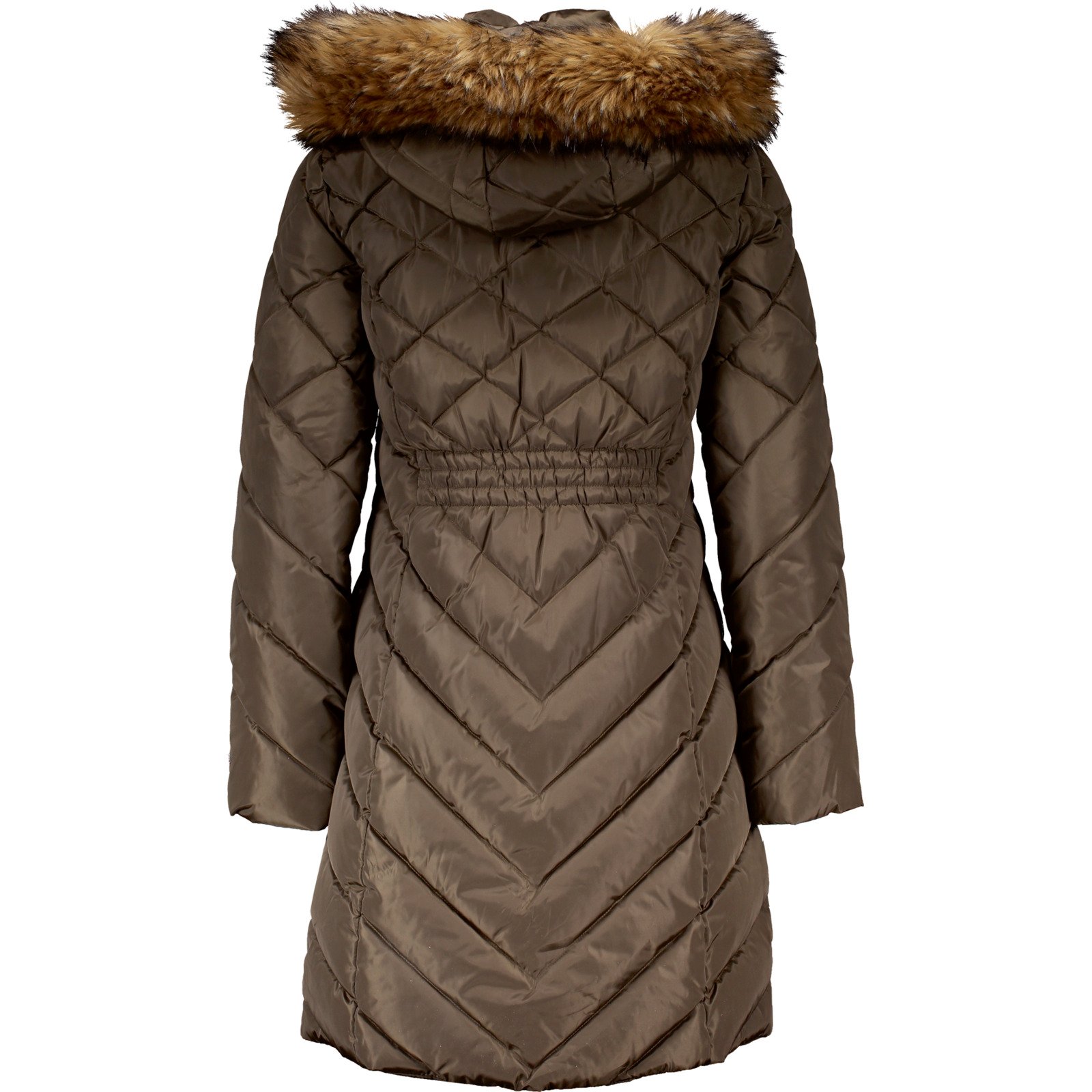 Tommy Hilfiger Damen-Parka mit Kapuze S, braun