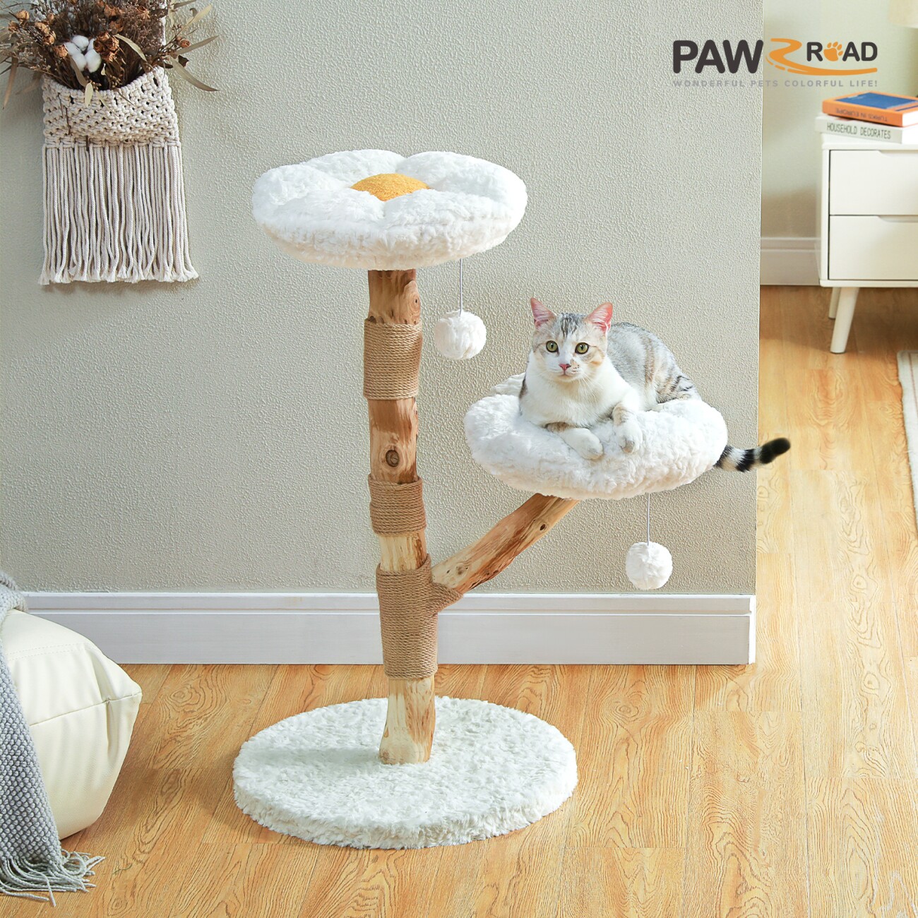 Pawz Road luxuriöser Boho-Katzenbaum