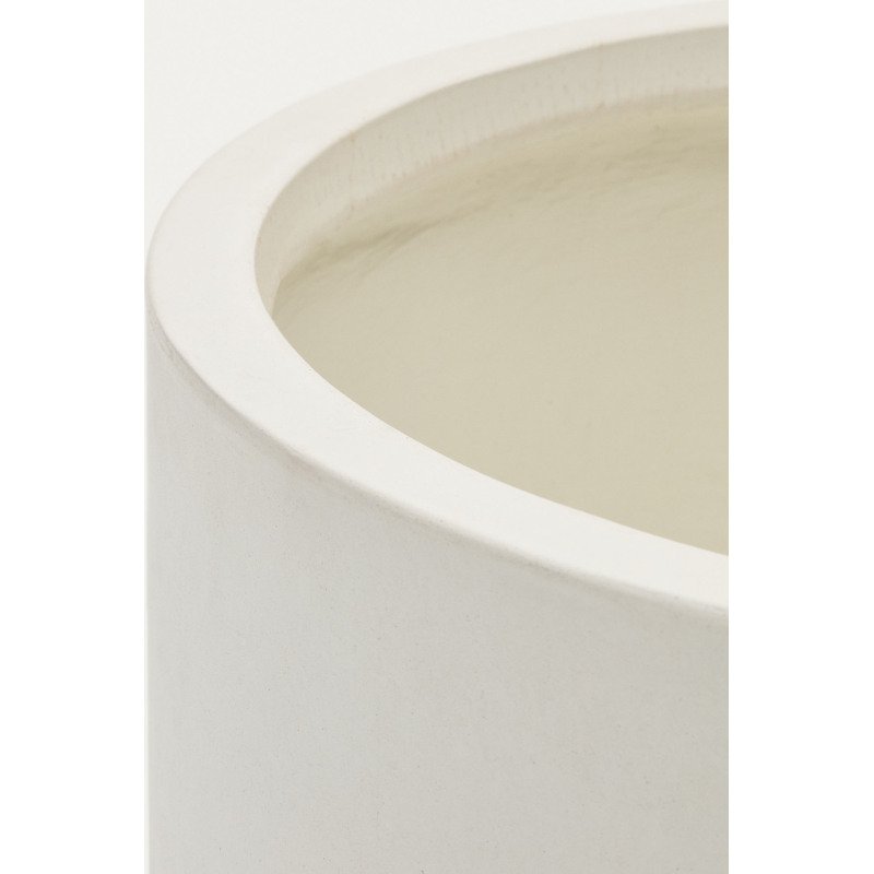 Cache-pot Aiguablava en ciment blanc Ø 62 cm