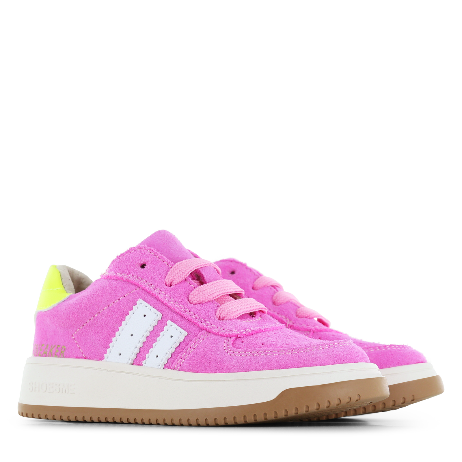 Shoesme roze sneaker Microfiber leer, Suède | Meisjes schoenen