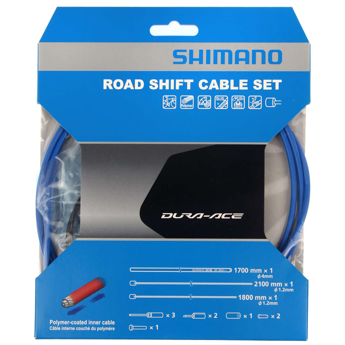 Shimano OT-SP41 Polymeer Race Derailleurkabelset Blauw
