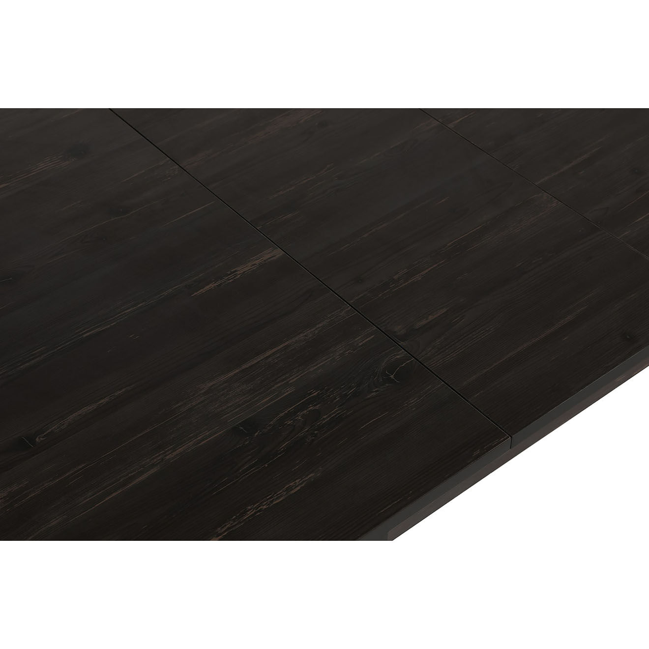 Homitis Table à manger inci noir -130+30x79x80 cm