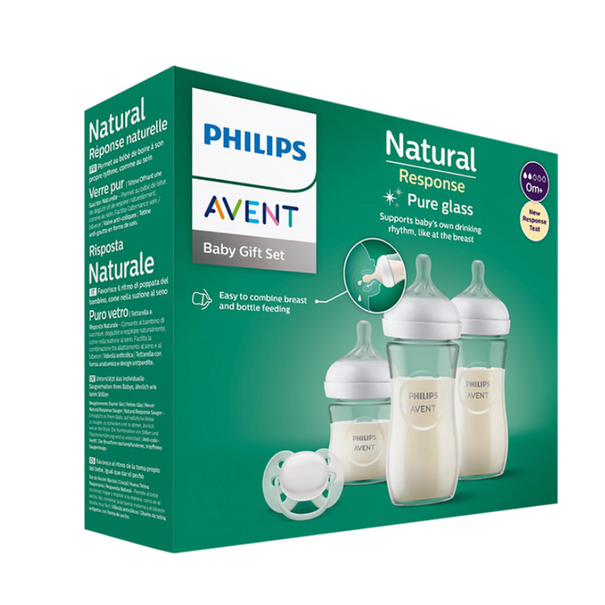 Biberon Kit Nouveau-né en Verre Natural Response 3.0