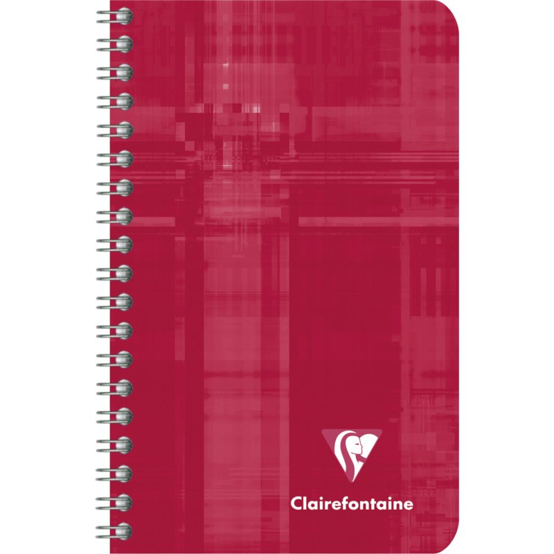 Carnet spirale Clairefontaine Metric 7,5 x 12 cm assorti ligné - 100 pages