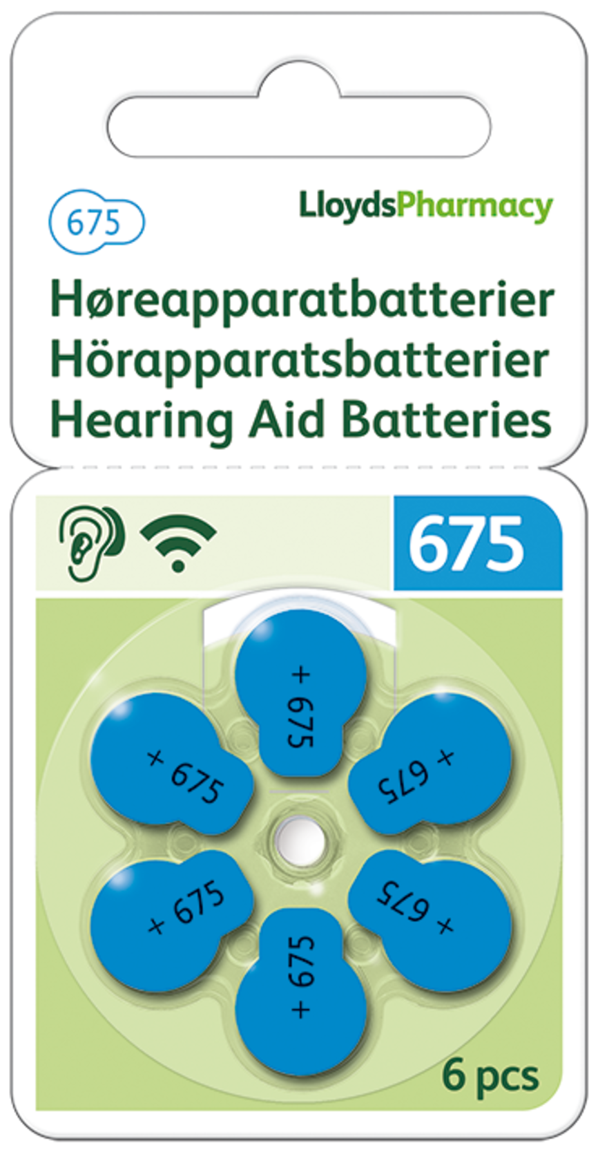 LLP høreapp batteri 675