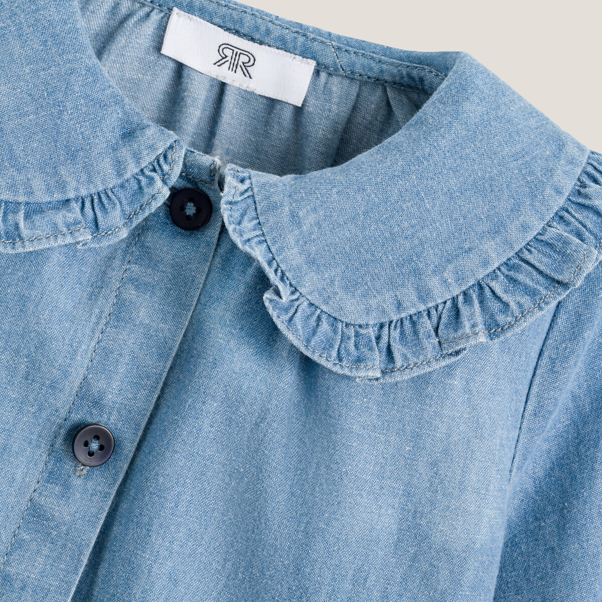COLEÇÕES LA REDOUTE<br>Blusa jeans com vestido Claudine