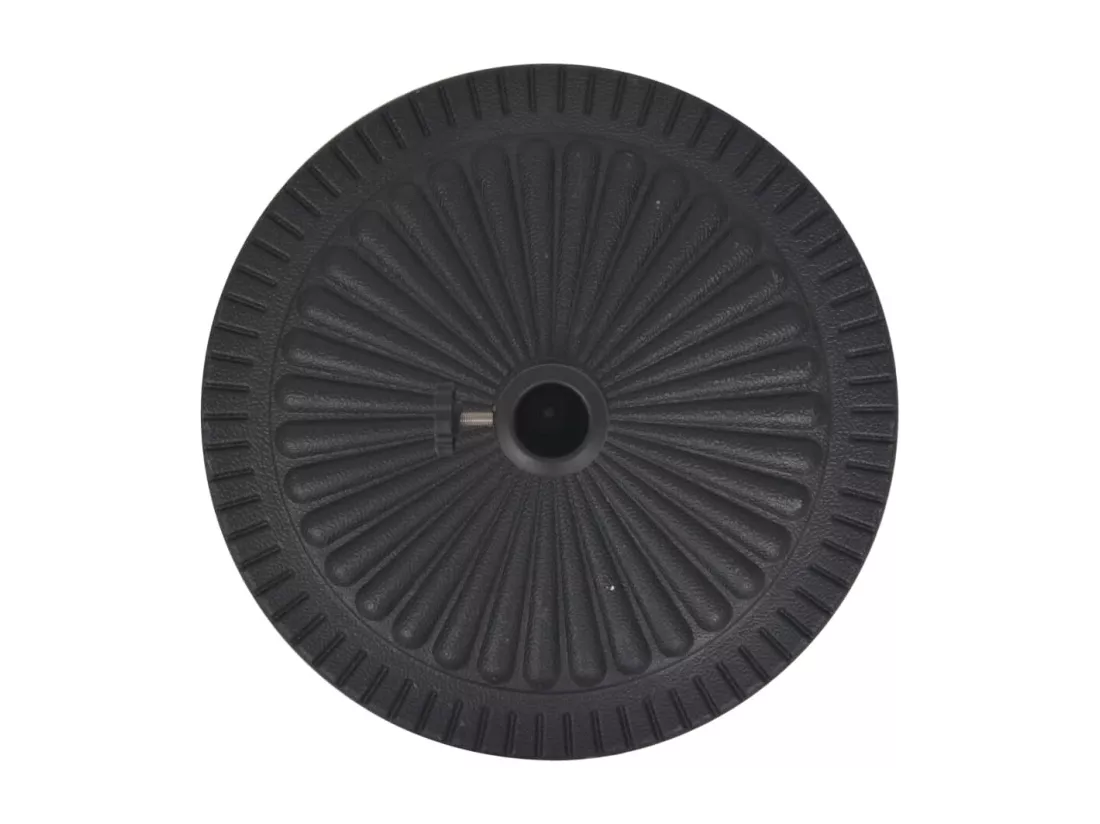Socle de parasol Résine Rond Noir 14 kg