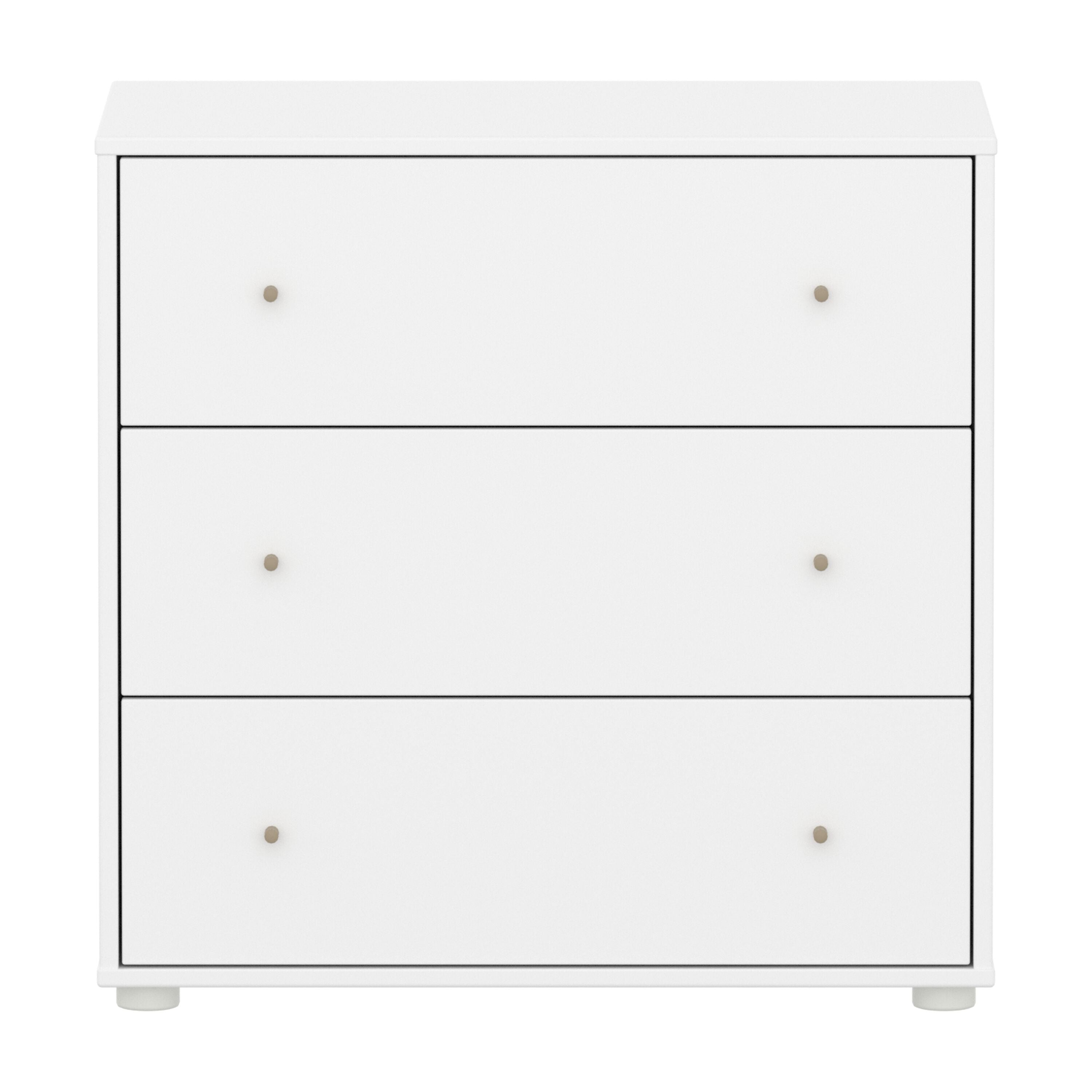 Flexa SAGA Kommode - Weiss / B: 75.0 cm x T: 45.0 cm x H: 74.0 cm