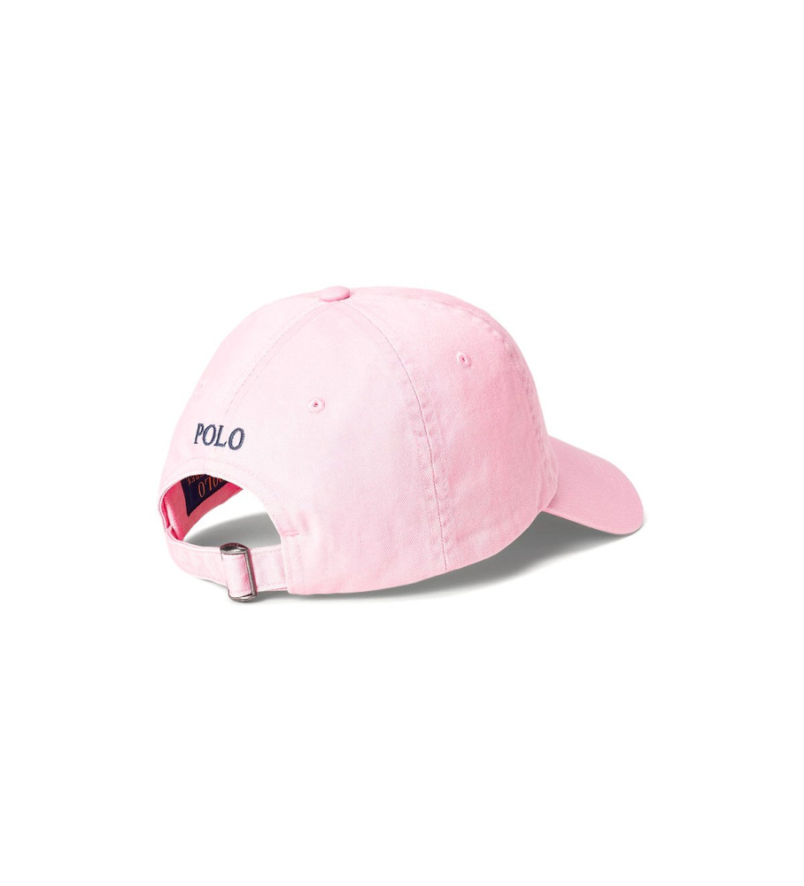Boné Ralph Lauren rosa em tecido chino de algodão
