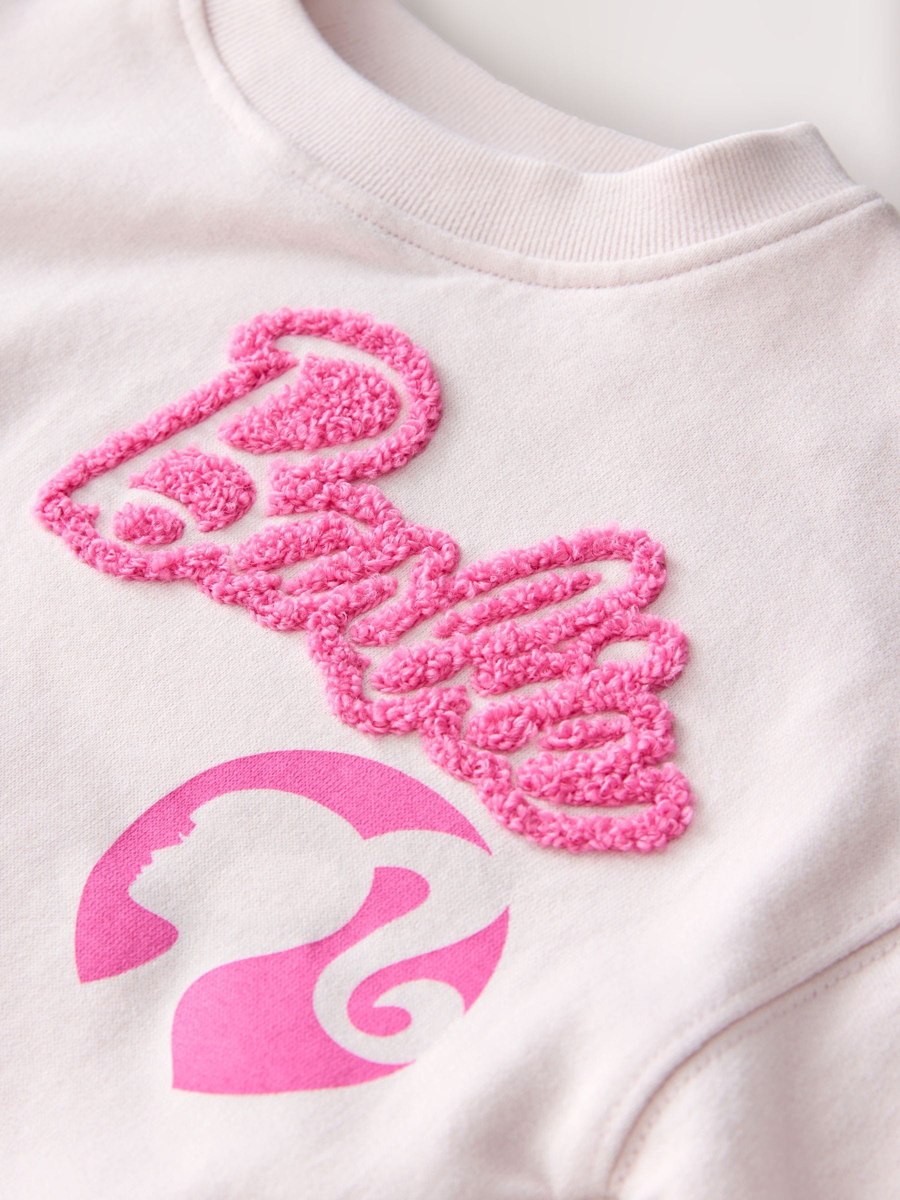 Roze - Barbie set met top met lange mouwen en legging (3mnd-7jr)