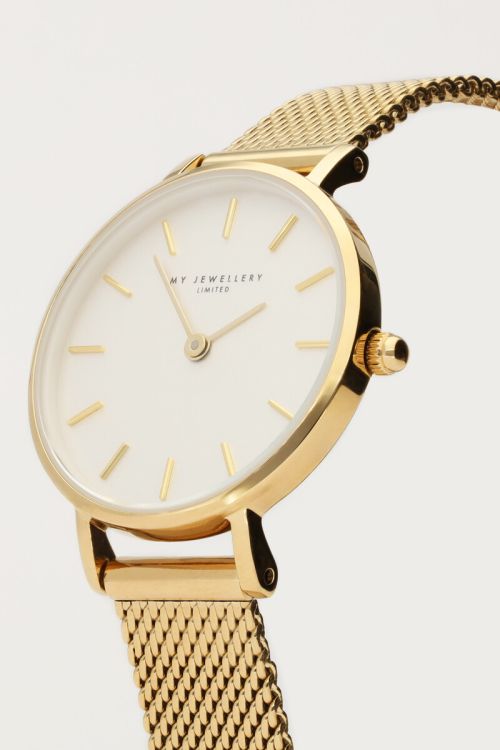 Rond horloge witte wijzerplaat