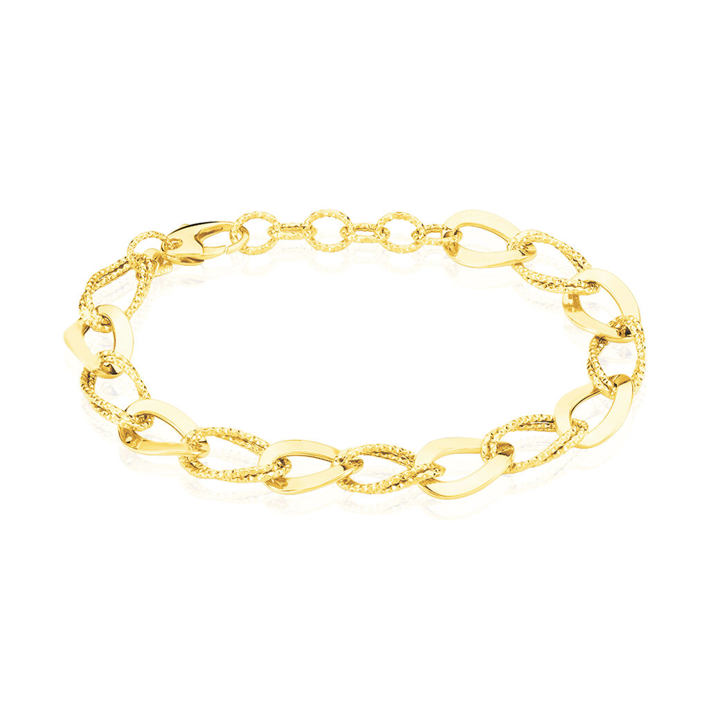 Bracelet Maille Or Jaune