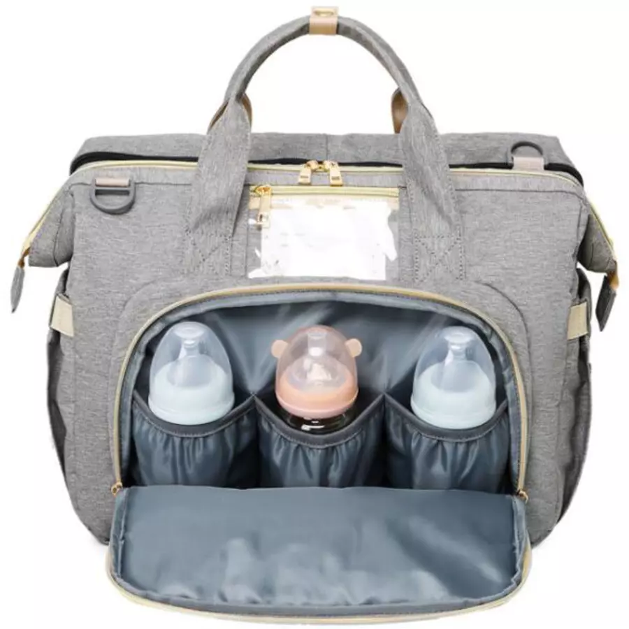 Stella Bag Wickeltasche Grau