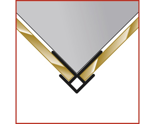 Decodesign hoekverbinder, naturel aluminium D1901225 01 255