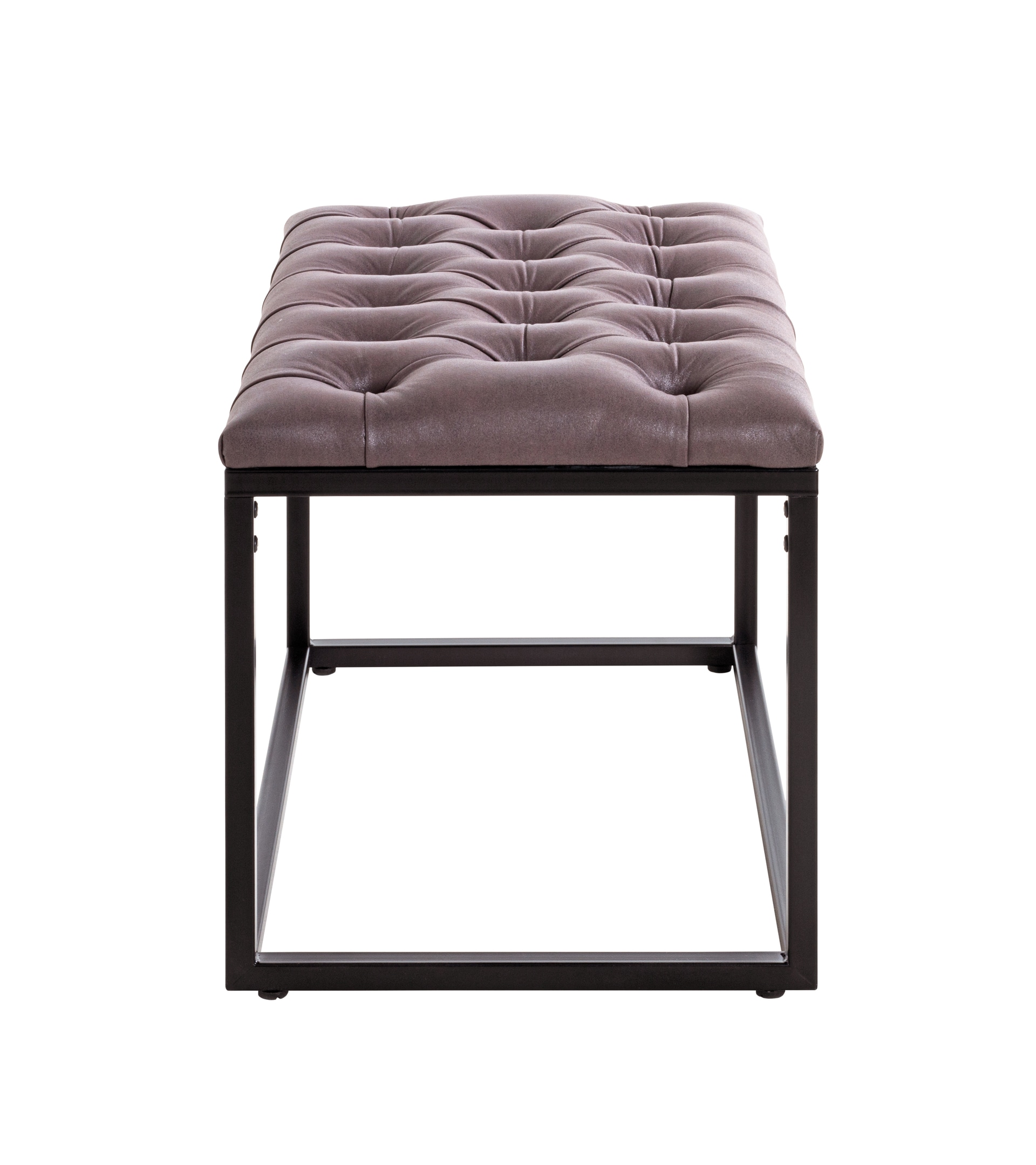 Hocker 60 x 45 cm anthrazit/schwarz