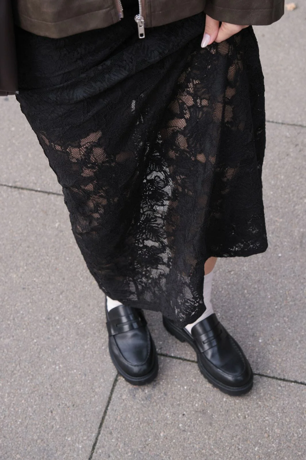 Neo Noir Emmie Lace Skirt 163608