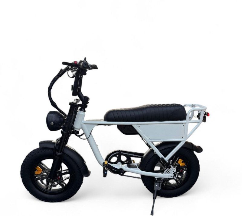 Ouxi C63 Mini Fatbike - Kinderfatbike - Wit - 16x4 inch - Accu 36V (10.5Ah) - 250W Motor - Shimano 7 Versnellingen - Hydraulische Remmen