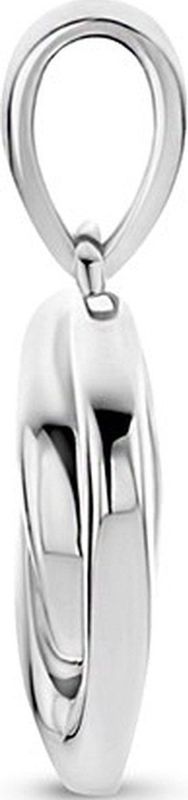 Zilver - Gerhodineerde Hanger - Hart - 1.7 cm hoog - 12 mm breed