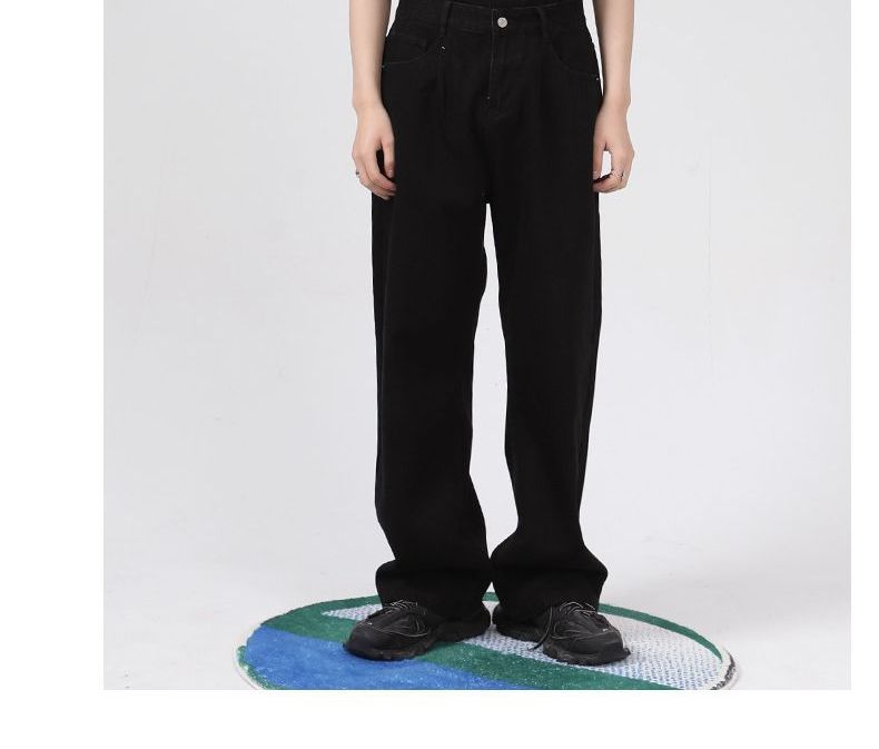 FAERIS - Hoge taille wijde jeans