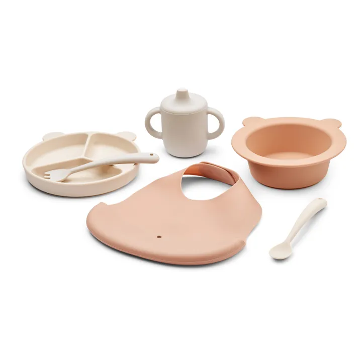 Liewood Set repas en silicone Stina | Rose