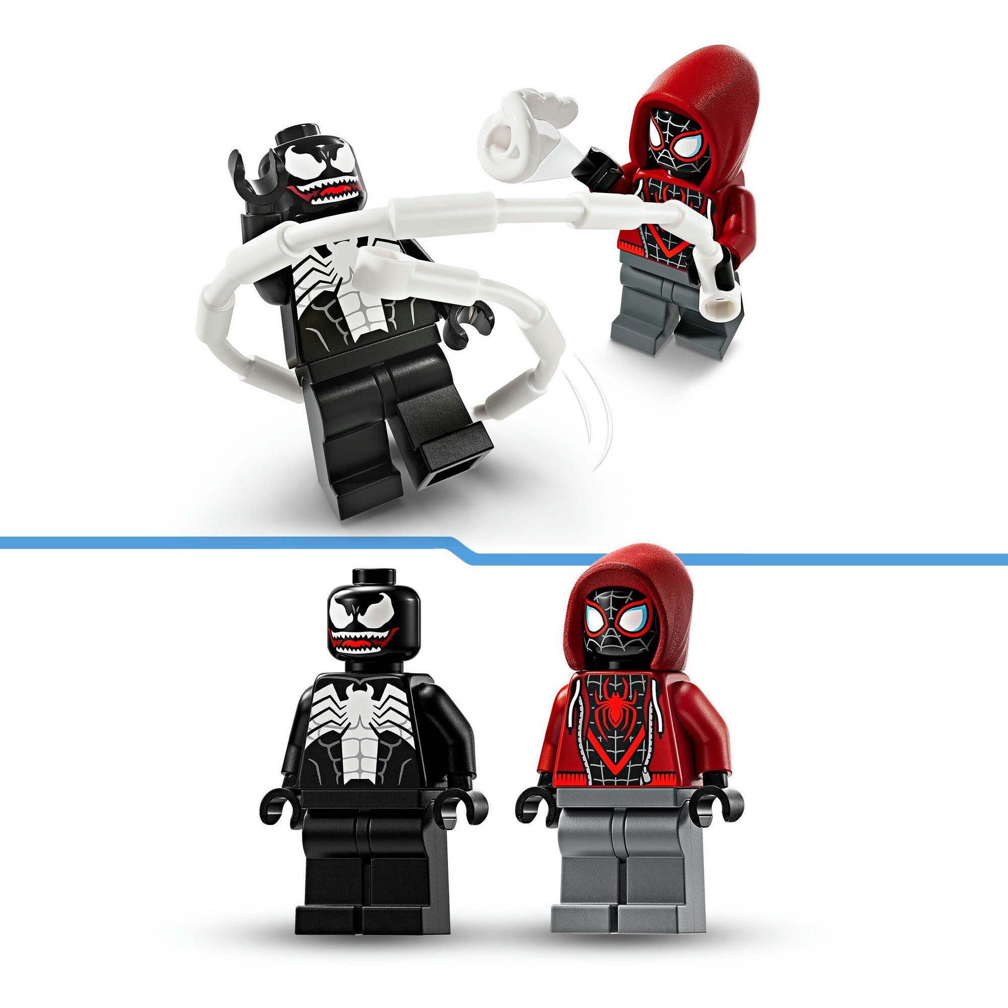 LEGO Konstruktionsspielzeug Marvel Super Heroes Venom Mech vs. Miles Morales